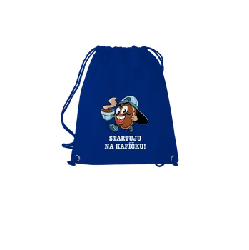 Sportovní vak Bastard Startuju na kafíčku vak Royal Blue Mal