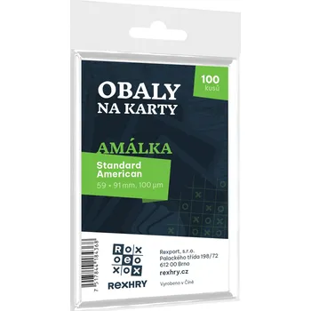 Příslušenství ke karetním hrám Obaly na karty: Amálka (Standard American) 59 x 91 mm