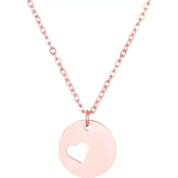 Řetízek Řetízek s výřezem srdíčka růžové zlato