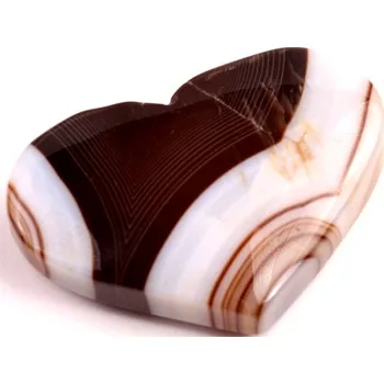 Přírodní kámen Hnědý Achát srdíčko č.160 - 95g