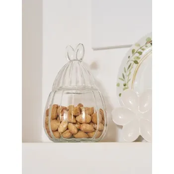 Dóza na potraviny Sinsay - Skleněná nádoba na potraviny s víčkem s motivem zajíčka - clear - 862IK-CLR - 862IK-CLR-ONE