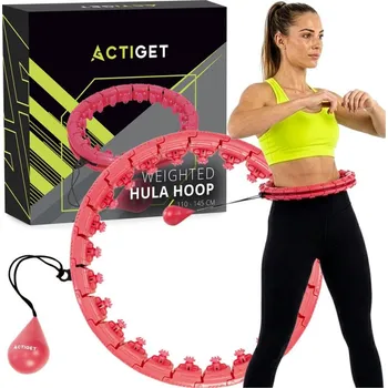 Hula Hoop se závažím ACTIGET ACT0139 červená