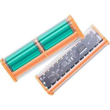 Elektronická stavebnice LaskaKit_cz Stavebnice 20W powerbanky pro 6x 18650 baterie, pruhledná