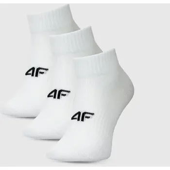 Dámské oblečení Dámské ponožky 4F F448 (3pack) velikost 35-38 white/white