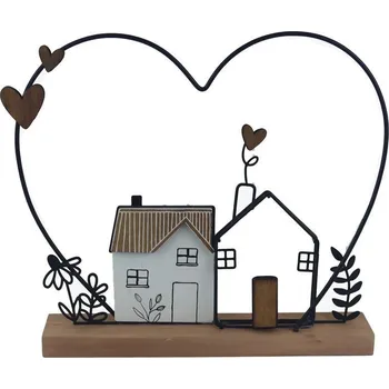 Velikonoční dekorace Morex K4701 Jarní dekorace rozměry 25,5 x 4 x 22 cm, materiál kov, dřevo černá