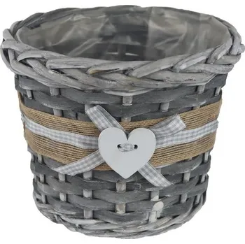 Obal na květináč Obal s plastem šedý P2024/2