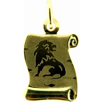 Přívěsek Zlatý přívěsek pergamen znamení zvěrokruhu 30.10.001 LEV-8