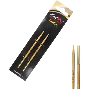 Nástroj na niť a příze Vyměnitelné dřevěné kruhové jehlice Knitpro Basix Birch 3,25 mm