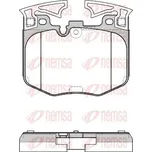 Sada brzdových destiček, kotoučová brzda REMSA 1711.00