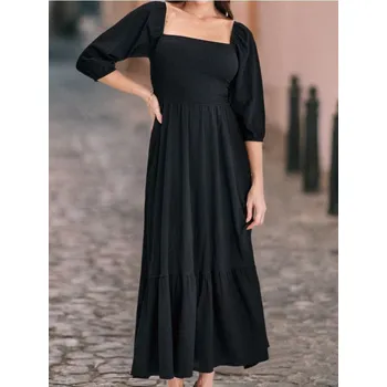 Dámské šaty Sinsay - Midi šaty - černá - 401CH-99X - 401CH-99X-XXS