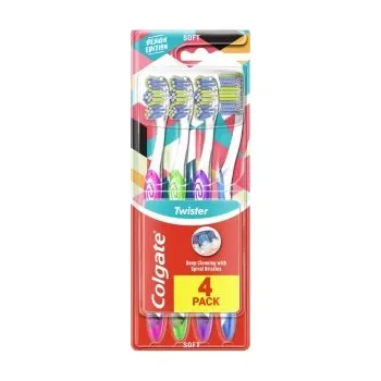 Zubní kartáček Colgate Twister design zubní kartáček 4-pack