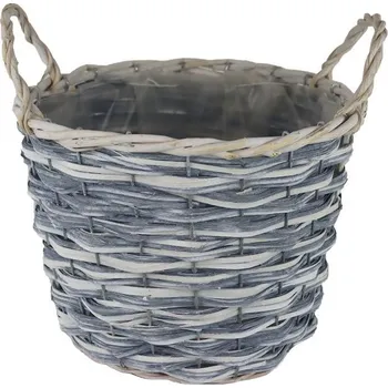 Obal na květináč Obal šedý s plastem P2030/4