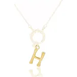 Přívěsek písmeno zlatý H