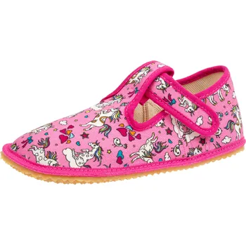 Chlapecké bačkory Beda Přezůvky barefoot - Crazy Unicorn (BFN 170020/W) Velikost: 28