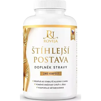 Roveja Štíhlejší postava – glucomannan a bylinné extrakty pro podporu hubnutí, 240 kapslí