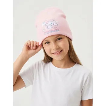 Pokrývka hlavy Sinsay - Čepice z&nbsp;žebrovaného úpletu Cinnamoroll - pastelová růžová - 209HH-03X - 209HH-03X-L