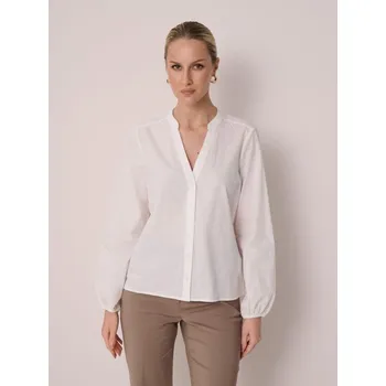 Dámská košile Sinsay - Žakárová košile s nafouknutými rukávy - krémová - 194FI-01X - 194FI-01X-L