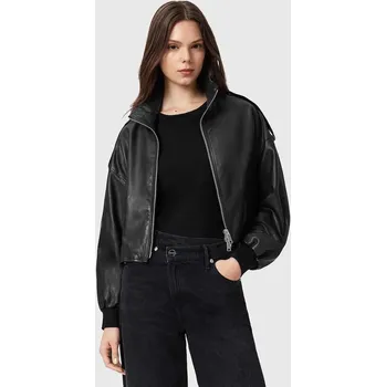 Moto bunda Kožená bunda AllSaints LOWDEN W036LE černá 99X, vel. S