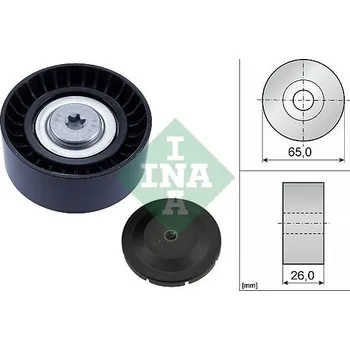 Auto-moto Vratná/vodicí kladka, klínový žebrový řemen Schaeffler INA 532 0804 10