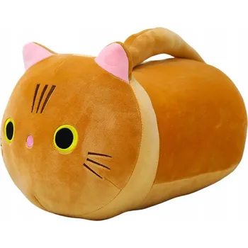 plyšák Plyšová Kočka Zrzka s Měkkým Ocáskem 40 cm