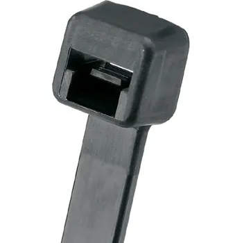 solární kabel PLT4S-C6120 Páska kabelová, UV odolný Nylon 612, 4,8x368 mm, černá, bal.100ks