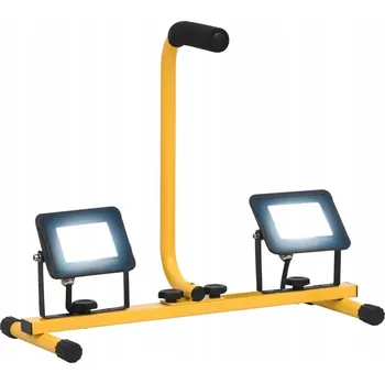 LED reflektor s držákem, 2x20 W, studená bílá