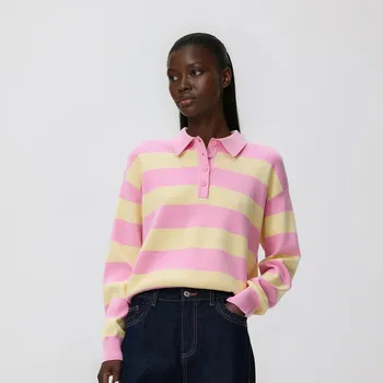 Dámský svetr Reserved - Pruhovaný svetr - světle žlutá - 973JH-10X - 973JH-10X-S