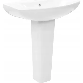 Umyvadlo Stojící umyvadlo půlkruhové VidaXL bílé