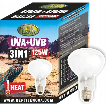 Osvětlení do terária Žárovka Reptile Nova UVA-UVB 125W