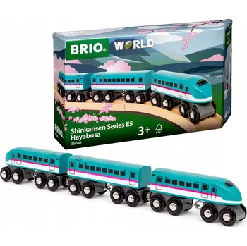 Vláček a vláčkodráha BRIO Edice Světové vlaky: Schinkansen Hayabusa E5