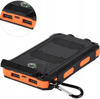 Powerbanka POWERBANK 26800MAH SOLÁRNÍ NABÍJEČKA 2 LED SVÍTILNY