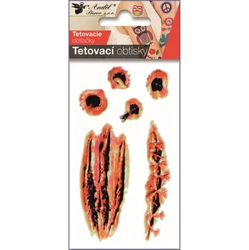 Tetování Tetovací obtisky - jizvy - 10,5 x 6 cm - 16053