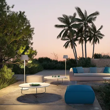 Venkovní osvětlení LOOM DESIGN LED stojací lampa na baterie Modi, CCT, RGB, bílá LED 10 W celkem - Doprava zdarma