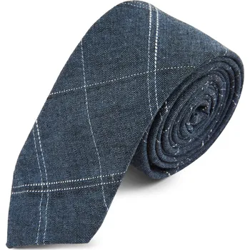 Kravata Modrá kravata Denim Look - Tailor Toki