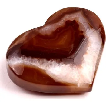 Přírodní kámen Hnědý Achát srdíčko č.164 - 98g