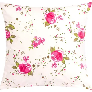Povlak na polštářek Povláček bavlněný Růžová,Zelená,Bílá 90/215 40x40 cm