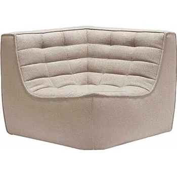 Pohovka Rohový modul Ethnicraft N701 látka béžová 91x91 v.76