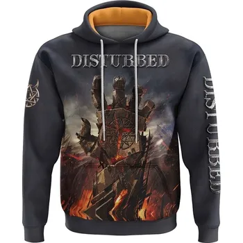 Pánská mikina luxusni_unisex_mikina_skupina_Disturbed Pánské luxusní mikiny: 5XL