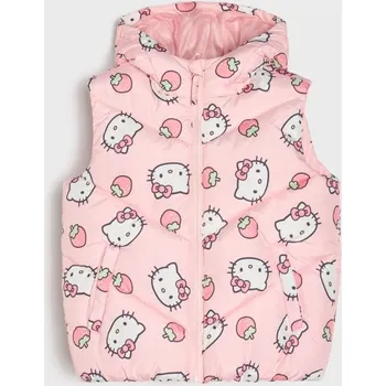 Oblečení a móda Sinsay - Vesta s kapucí Hello Kitty - pastelová růžová - 225HY-03X - 225HY-03X-140