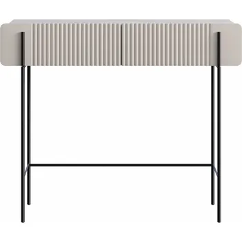 Toaletní stolek BOGART. Toaletní stolek Malmi, kašmír / crema bianca / černé nohy