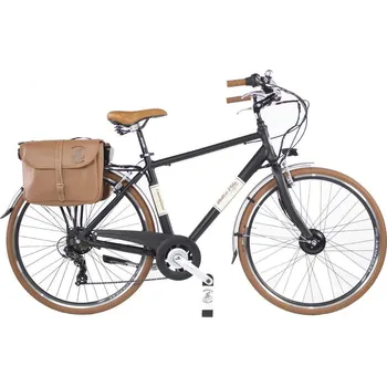 Elektrokolo CANELLINI Pánské městské elektrokolo Dolce Vita by Canellini s brašnami L ČERNÁ 2025