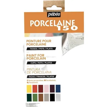 Pébéo Porcelaine 150 Barva na porcelán Exploration Set Chalk 12 x 20 ml