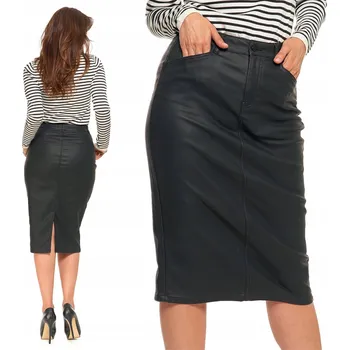 Dámská sukně Pouzdrová Dámská Sukně Voskovaná Přiléhavá Elegantní Mini MORAJ L