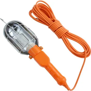 Žárovka Lampa dílenská montážní, závit na žárovku E27, 10 m kabel, 230V, XL-TOOLS