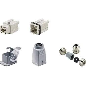 RockStar a reg; HDC kits-Heavy Duty Connectors, Kit, HA, Size: 1, Poles: 1, Screw connection, 250 V, 22 A, PG