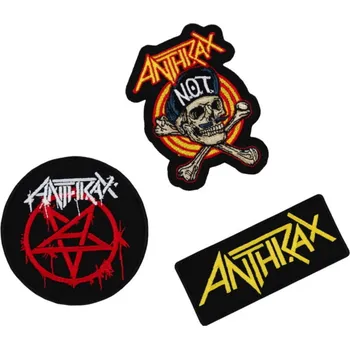 Nášivka nažehlovačka (nášivka set 3 ks) ANTHRAX
