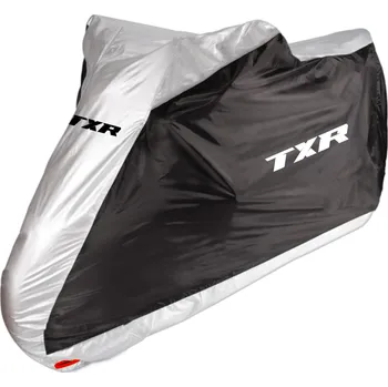 Plachta na motorové vozidlo TXR Plachta na motorku TXR M (Plachta na motorku TXR čierna/sivá je kvalitná plachta, ktorá udrží vašu motorku alebo skúter v čistote pred nepriaznivým počasím.)
