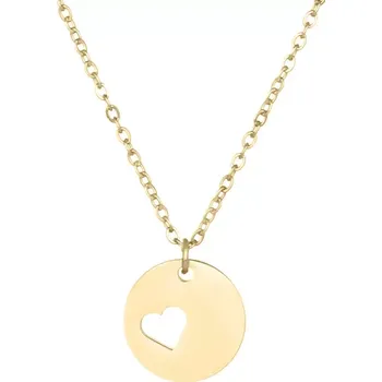 Řetízek Řetízek s výřezem srdíčka zlatý