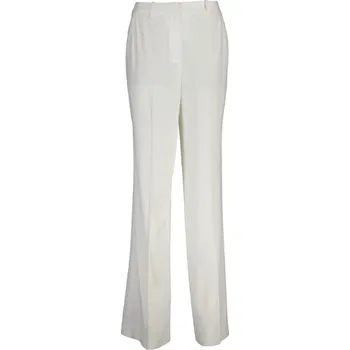 Dámské kalhoty KALHOTY GANT TAILORED FLUID CREPE PANTS WHITE