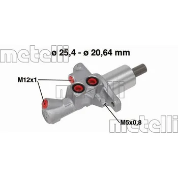 Brzdový systém Hlavní brzdový válec METELLI 05-0748